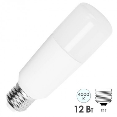 Обзор Лампа GE T45 LED12 STIK 12W 840 230V E27 BX 1150lm d45x137.5mm Tungsram (573958)