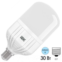 Лампа светодиодная HP 30Вт 230В 6500К E27 184x100mm IEK 526530