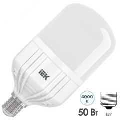Лампа светодиодная HP 50Вт 230В 4000К E27 282x138mm IEK 526516