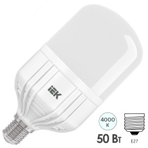 Купить Лампа светодиодная HP 50Вт 230В 4000К E27 282x138mm IEK 526516