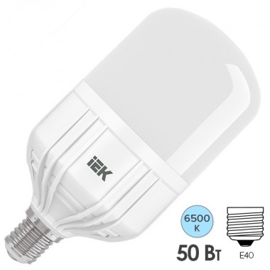 Отзывы Лампа светодиодная HP 50Вт 230В 6500К E40 282x138mm IEK