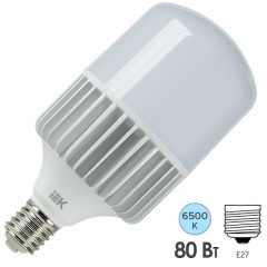 Лампа светодиодная HP 80Вт 230В 6500К E40 136x272mm IEK
