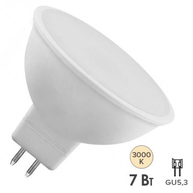 Обзор Лампа светодиодная Osram LED LS MR16 D80 7W/830 GU5.3 DIM 110° 220V 15000h
