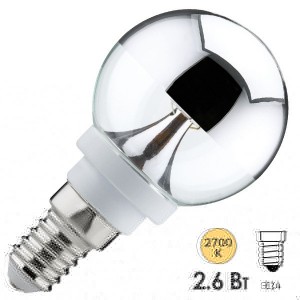 Отзывы Лампа филаментная светодиодная Paulmann LED 2,6W 2700K E14 зеркальное покрытие
