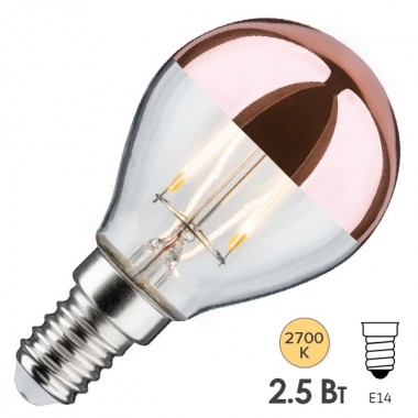 Обзор Лампа филаментная светодиодная Paulmann LED  2,5W 2700K E14 медное покрытие