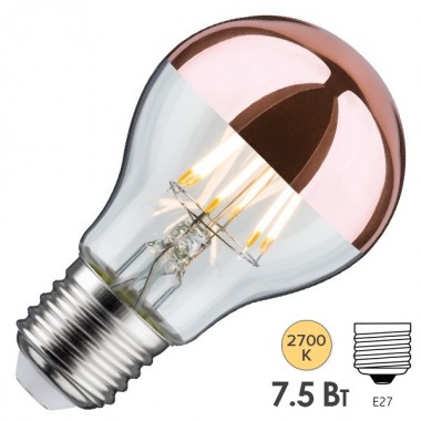 Обзор Лампа филаментная светодиодная Paulmann LED  7,5W 2700K E27 медное покрытие
