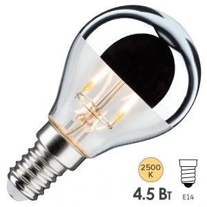 Купить Лампа филаментная светодиодная Paulmann LED DIM 4,5W 2700K E14 зеркальное покрытие