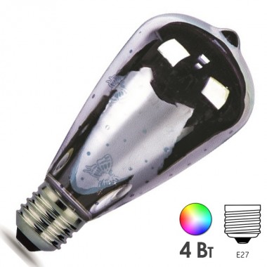 Купить Лампа светодиодная капля Gauss LED 3D-Butterfly 4W E27