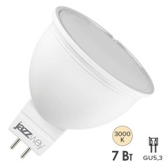 Лампа светодиодная PLED- DIM JCDR 7w 3000K 540Lm GU5.3 230/50 Jazzway
