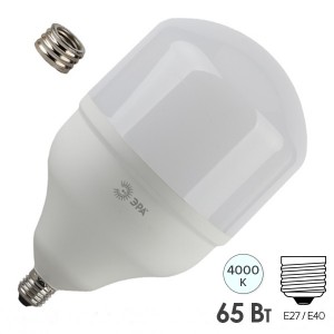 Отзывы Лампа светодиодная ЭРА LED POWER T160 65W 4000K E27/E40 728298