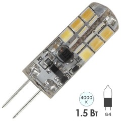 Лампа светодиодная ЭРА LED JC-1,5W-12V-840-G4 белый свет 734060