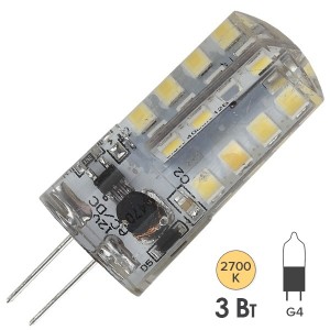 Обзор Лампа светодиодная ЭРА LED JC-3W-12V-827-G4 теплый свет 734152