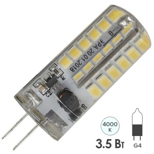 Обзор Лампа светодиодная ЭРА LED JC-3,5W-12V-840-G4 белый свет 734244