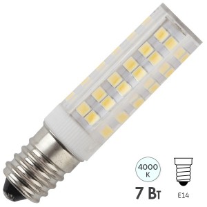 Купить Лампа светодиодная ЭРА LED T25-7W-CORN-840-E14 белый свет 733025
