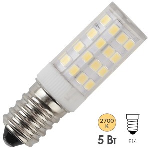 Обзор Лампа светодиодная ЭРА LED T25-5W-CORN-827-E14 теплый свет 732950