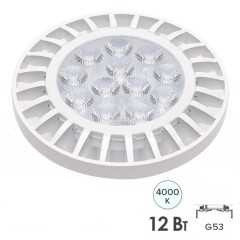 Лампа светодиодная PLED-AR111 12W 4000K 960Lm G53 185-265V Jazzway