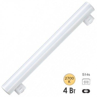 Обзор Лампа светодиодная LED Linienlampe 4W 2700K S14s 300mm