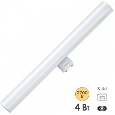 Отзывы Лампа светодиодная LED Linienlampe 4W 2700K S14d 300mm