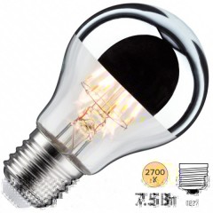 Лампа филаментная светодиодная Paulmann LED AGL 7,5W 2700K E27 зеркальное покрытие