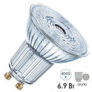 Лампа светодиодная Osram LED VALUE PAR16 8060 80 6,9W/840 230V GU10 575lm 60° 10000h