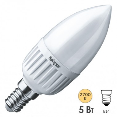Купить Лампа Navigator 94 480 NLL-P-C37-5-230-2.7K-E14-FR