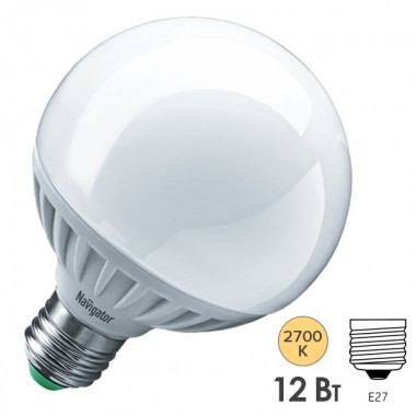 Купить Лампа Navigator 94 147 NLL-G95-12-230-2.7K-E27 (шар)