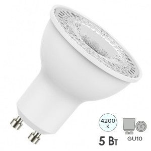 Лампа светодиодная Osram LED STAR PAR16 5036 50 5W/840 230V GU10 350lm 36° 15000h