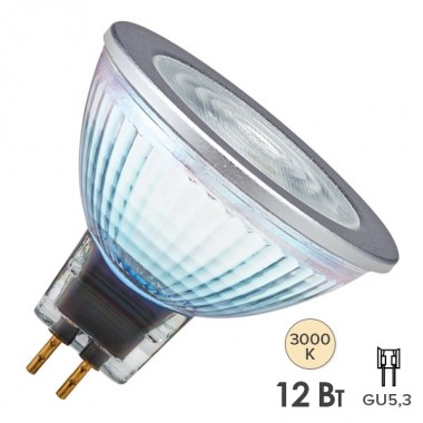 Обзор Лампа светодиодная Osram LED PARATHOM MR16D 8W/930 (50W) 12V 36° GU5.3 DIM 561Lm