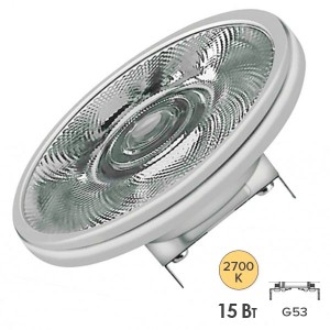 Лампа светодиодная Osram LED PAR AR111 7524 15W/927 12V 24° G53 850lm DIM 45000h
