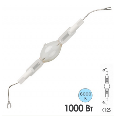 Обзор Лампа металлогалогенная Osram HQI-TS 1000W/D/S 9,6A 6100K K12S (МГЛ)